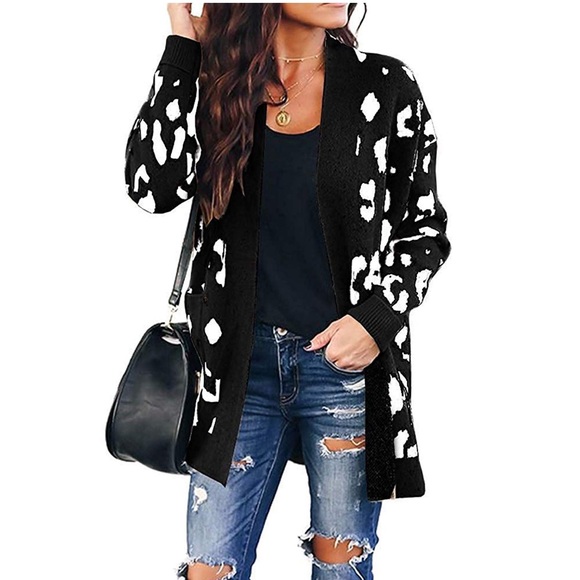 ‘LIZZIE’ Animal Print Cardigan - Picture 5 of 5